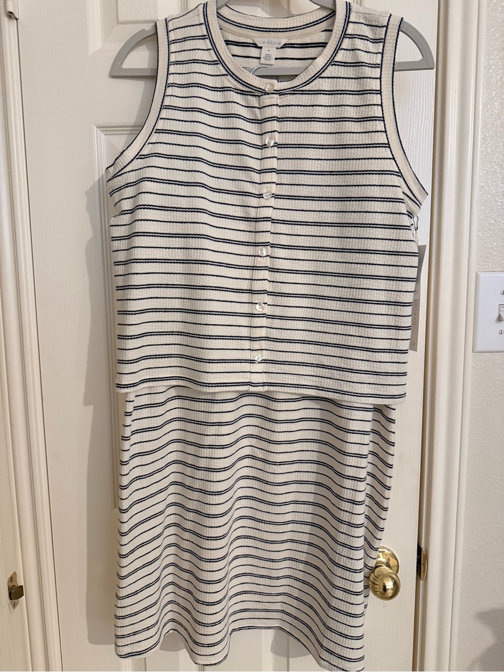 2 Piece Top/Skirt Set-Black/White-NWT-Caslon-Bought at Nordstrom
